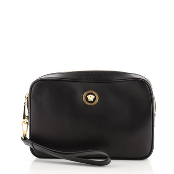 Versace Medusa Wristlet Pouch Leather Large
