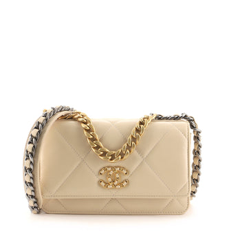 Chanel 19 Wallet on Chain Quilted Goatskin