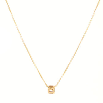 Tiffany & Co. Atlas Open Pendant Necklace 18K Yellow Gold
