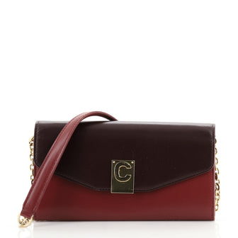 Celine C Wallet on Chain Leather