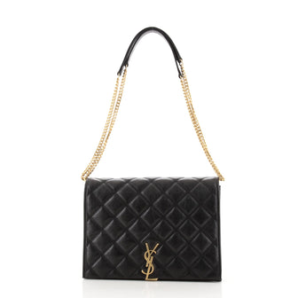 Saint Laurent Becky Shoulder Bag Quilted Leather Small