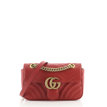 Gucci GG Marmont Flap Bag Matelasse Leather Mini