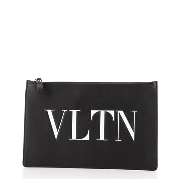 Valentino VLTN Zip Pouch Printed Leather