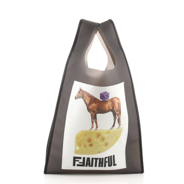 Fendi Faithful Shopping Tote Printed PVC Large