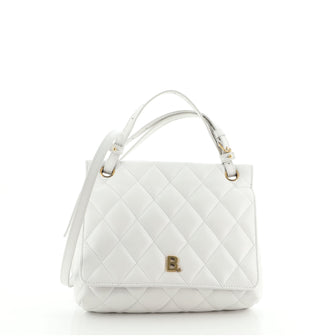 Balenciaga Touch B. Shoulder Bag Quilted Leather Medium