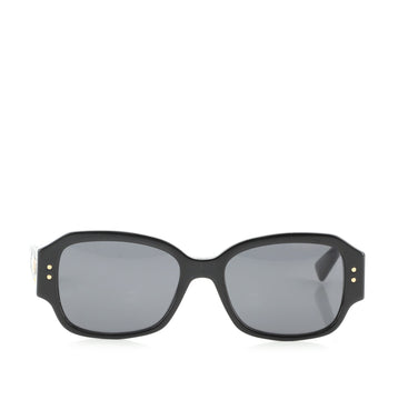 Christian Dior Lady Dior Studs 5 Rectangle Sunglasses Cannage Embossed Acetate