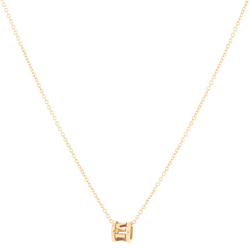 Tiffany & Co. Atlas Open Pendant Necklace 18K Rose Gold