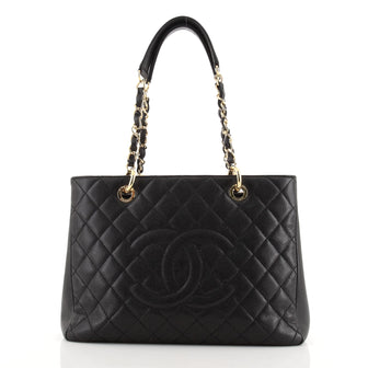 Chanel Grand Shopping Tote Quilted Caviar