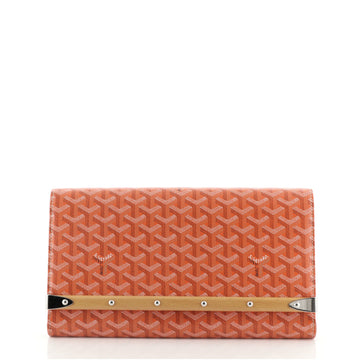 Goyard Monte Carlo Clutch Coated Canvas