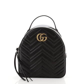 Gucci GG Marmont Backpack Matelasse Leather Small