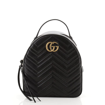 Gucci GG Marmont Backpack Matelasse Leather Small