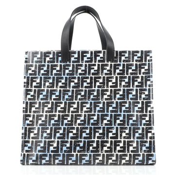 Fendi Shopper Tote Joshua Vides Zucca Coated Canvas Large