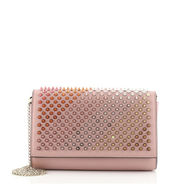 Christian Louboutin Paloma Clutch Spiked Leather
