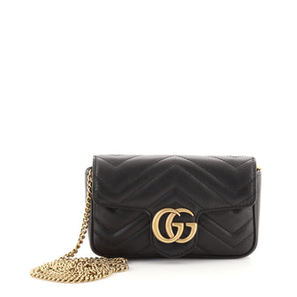 Gucci GG Marmont Flap Bag Matelasse Leather Super Mini