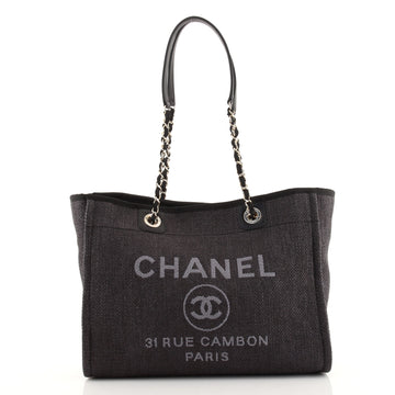 Chanel Deauville Tote Raffia Small