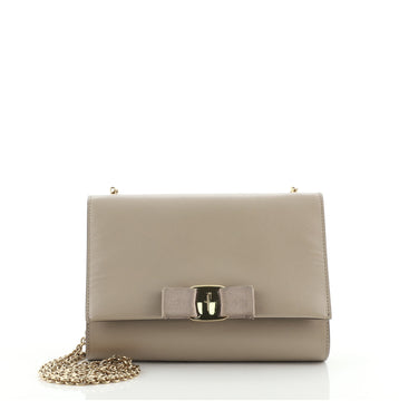 Salvatore Ferragamo Ginny Crossbody Bag Saffiano Leather Small