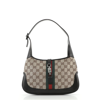 Gucci Web Jackie O Hobo GG Canvas Small