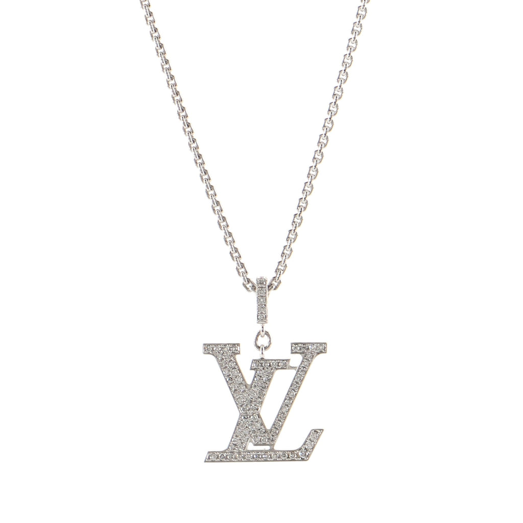 Louis Vuitton Blade Pendant Necklace Rose Gold