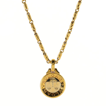Bvlgari Vintage Bvlgari Zodiac Pendant Necklace 18K Yellow Gold