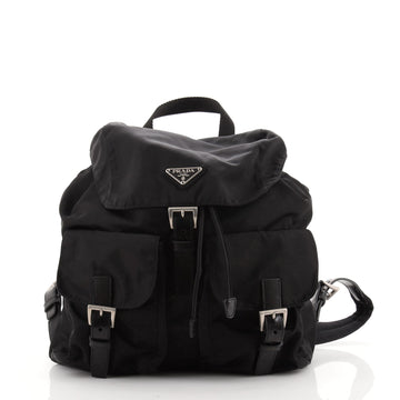 Prada Double Front Pocket Backpack Tessuto Medium