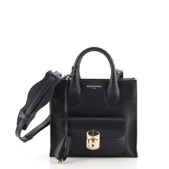Balenciaga Padlock All Afternoon Tote Leather Mini