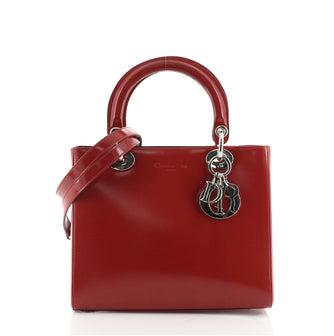 Christian Dior Vintage Lady Dior Bag Patent Medium