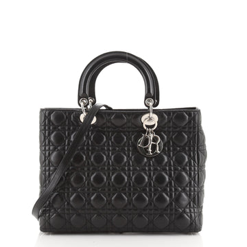 Christian Dior Lady Dior Bag Cannage Quilt Lambskin Large