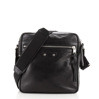 Balenciaga Classic Studs Reporter Messenger Bag Leather Medium