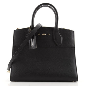 Louis Vuitton City Steamer Handbag Leather MM