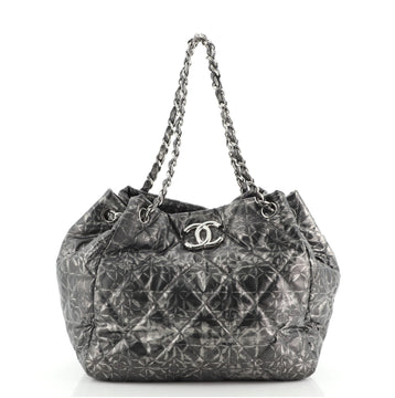 Chanel Rock in Moscow Accordion Tote Quilted Printed Nylon Medium