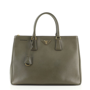 Prada Double Zip Lux Tote Saffiano Leather Large