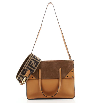 Fendi Flip Tote Leather with Suede Large