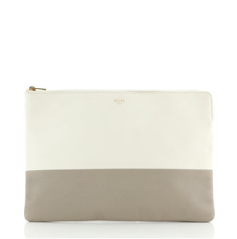 Celine Solo Pouch Bicolor Leather