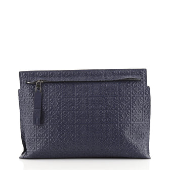 Loewe T Pouch Anagram Embossed Leather