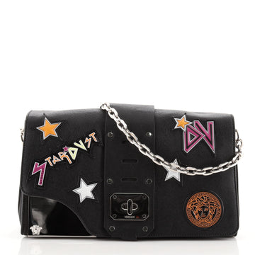 Versace Stardvst Bag Patch Embellished Leather Small