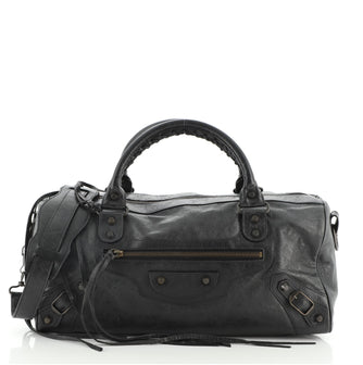 Balenciaga Classic Studs Boston Bag Leather
