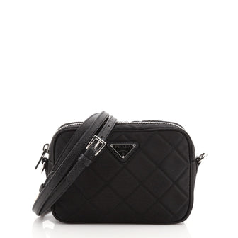 Prada Crossbody Bag Quilted Tessuto Small