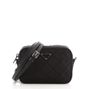 Prada Crossbody Bag Quilted Tessuto Small