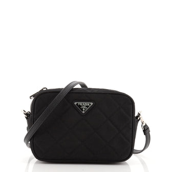 Prada Crossbody Bag Quilted Tessuto Small