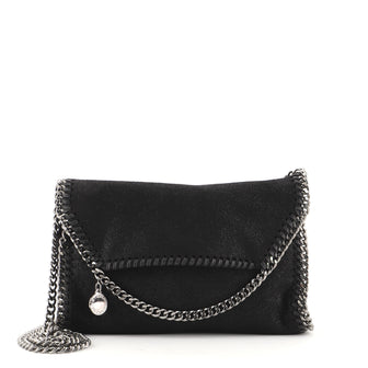 Stella McCartney Falabella Fold Over Flap Crossbody Bag Shaggy Deer Mini
