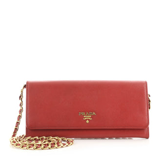 Prada Wallet on Chain Saffiano Leather