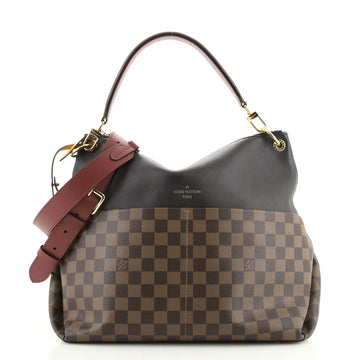 Louis Vuitton Maida Handbag Damier with Leather
