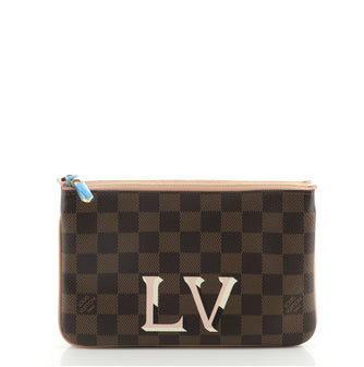 Louis Vuitton Double Zip Pochette Damier