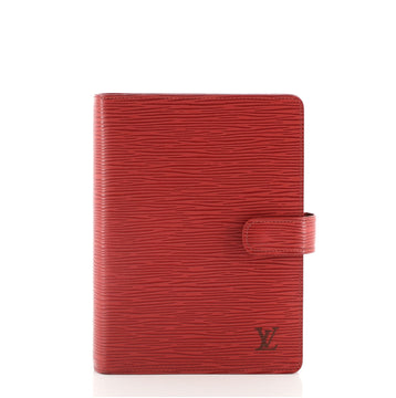 Louis Vuitton Ring Agenda Cover Epi Leather MM