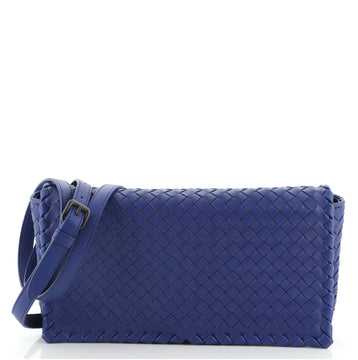 Bottega Veneta Convertible Flap Shoulder Bag Intrecciato Nappa Medium