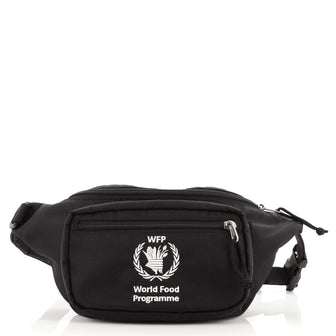 Balenciaga World Food Programme Waist Bag Embroidered Nylon