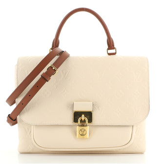 Louis Vuitton Marignan Handbag Monogram Empreinte Leather