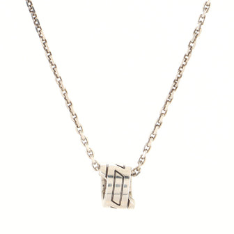 Hermes Round Pendant Necklace Metal