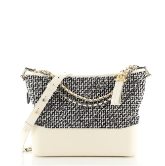 Chanel Gabrielle Hobo Quilted Tweed and Calfskin Medium