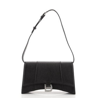 Balenciaga Hourglass Sling Shoulder Bag Leather Small